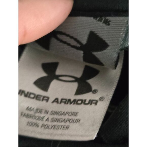 Under Armour Black Pull Over Hooded Sweatshirt Medium - Picture 4 of 11